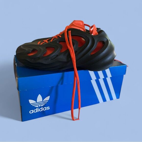 Adidas Black and Orange Athletic Shoes